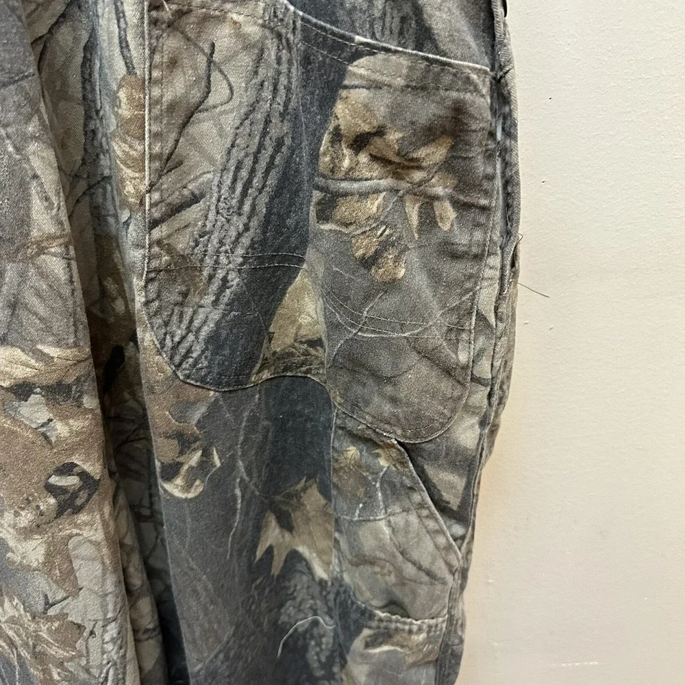 Vintage Liberty Real Tree Hardwoods Camo Overalls Hunting Fishing 42 x 31